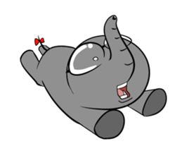 Growth of the human elephant sticker #3908124