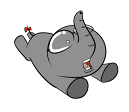 Growth of the human elephant sticker #3908124