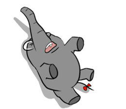 Growth of the human elephant sticker #3908126