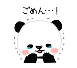 Facial sticker of a panda sticker #3908528