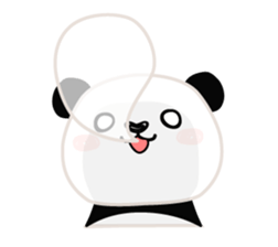Facial sticker of a panda sticker #3908529