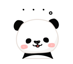 Facial sticker of a panda sticker #3908531
