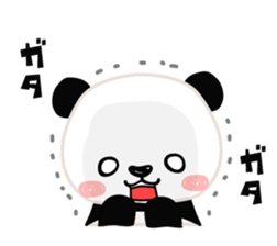 Facial sticker of a panda sticker #3908535