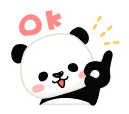 Facial sticker of a panda sticker #3908540