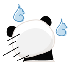 Facial sticker of a panda sticker #3908543