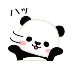 Facial sticker of a panda sticker #3908546