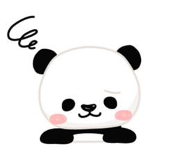 Facial sticker of a panda sticker #3908548