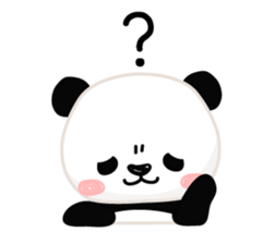 Facial sticker of a panda sticker #3908549