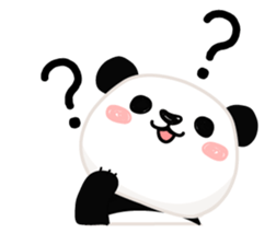 Facial sticker of a panda sticker #3908550