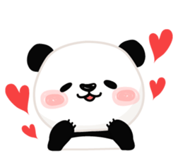 Facial sticker of a panda sticker #3908552