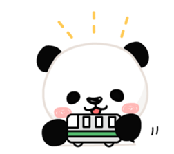 Facial sticker of a panda sticker #3908555