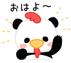 Facial sticker of a panda sticker #3908559