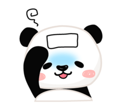 Facial sticker of a panda sticker #3908562