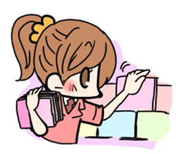 Convenience store Boys and girls sticker #3908824