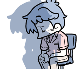 Convenience store Boys and girls sticker #3908829