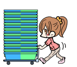 Convenience store Boys and girls sticker #3908831