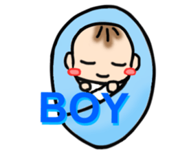 With the baby! sticker #3909063