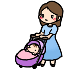 With the baby! sticker #3909079