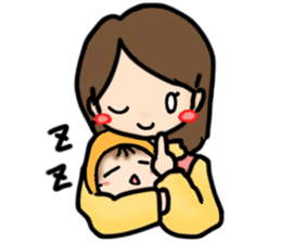 With the baby! sticker #3909084