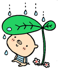 Carefree pig Buutan sticker #3909360