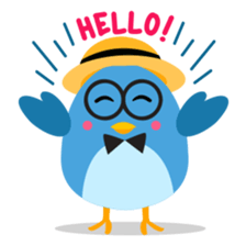 Birdie, the friendly bird sticker #3909367