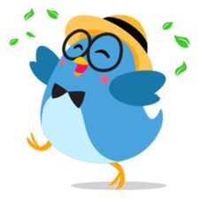 Birdie, the friendly bird sticker #3909368