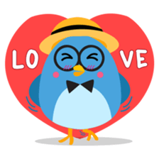 Birdie, the friendly bird sticker #3909374