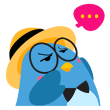 Birdie, the friendly bird sticker #3909377
