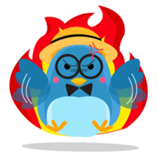 Birdie, the friendly bird sticker #3909381