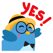 Birdie, the friendly bird sticker #3909383