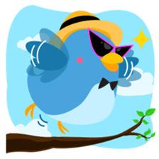 Birdie, the friendly bird sticker #3909384