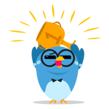 Birdie, the friendly bird sticker #3909391