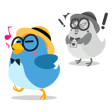 Birdie, the friendly bird sticker #3909394