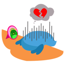 Birdie, the friendly bird sticker #3909401