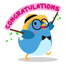 Birdie, the friendly bird sticker #3909405