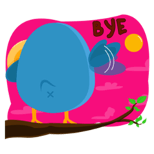Birdie, the friendly bird sticker #3909406