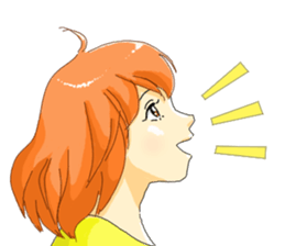 Women who do not look at the eyes sticker #3910087