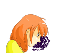 Women who do not look at the eyes sticker #3910089