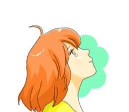 Women who do not look at the eyes sticker #3910090