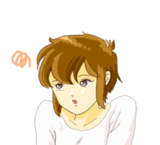 Women who do not look at the eyes sticker #3910092