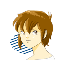 Women who do not look at the eyes sticker #3910093