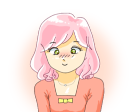 Women who do not look at the eyes sticker #3910095