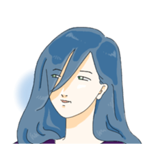 Women who do not look at the eyes sticker #3910099