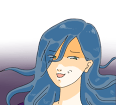 Women who do not look at the eyes sticker #3910101