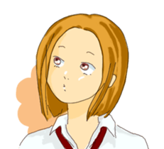 Women who do not look at the eyes sticker #3910103