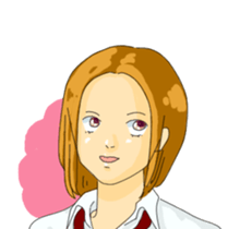 Women who do not look at the eyes sticker #3910105