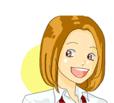 Women who do not look at the eyes sticker #3910106