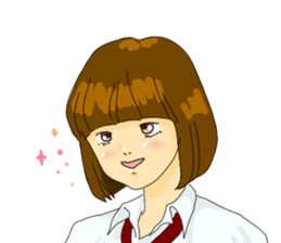 Women who do not look at the eyes sticker #3910110