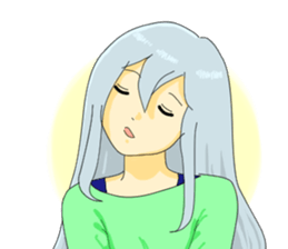 Women who do not look at the eyes sticker #3910111