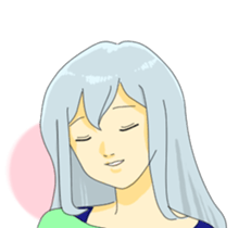 Women who do not look at the eyes sticker #3910112